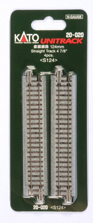 Kato 20-020 124mm (4 7/8') Straight Track S124