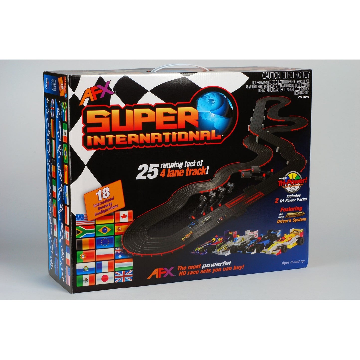 AFX Super International Set 4-Lane w/Fast Pack and 2 TPP